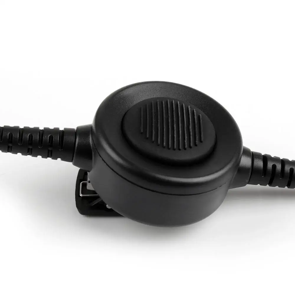 

Artudatech 5Pcs 2Pin Covert Tactical Throat Mic PTT Headset For Icom IC-V8 IC-F3 Radio