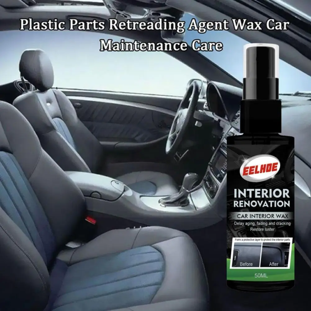 

30ml/50ml/100ml Plastic Restore Agent Wax Retreading Refurbishing Paint Car Agent Agent Restore Plastic Car Renewed W0L2