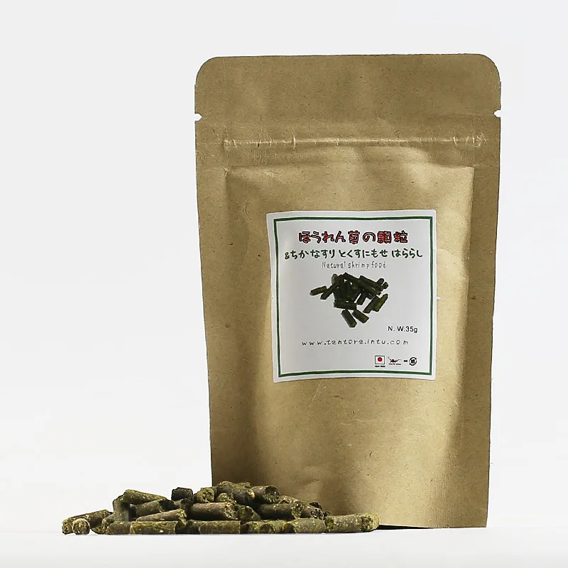 35 г натуральный аквариум креветка еда пчелы красные креветки шпинат бар питания