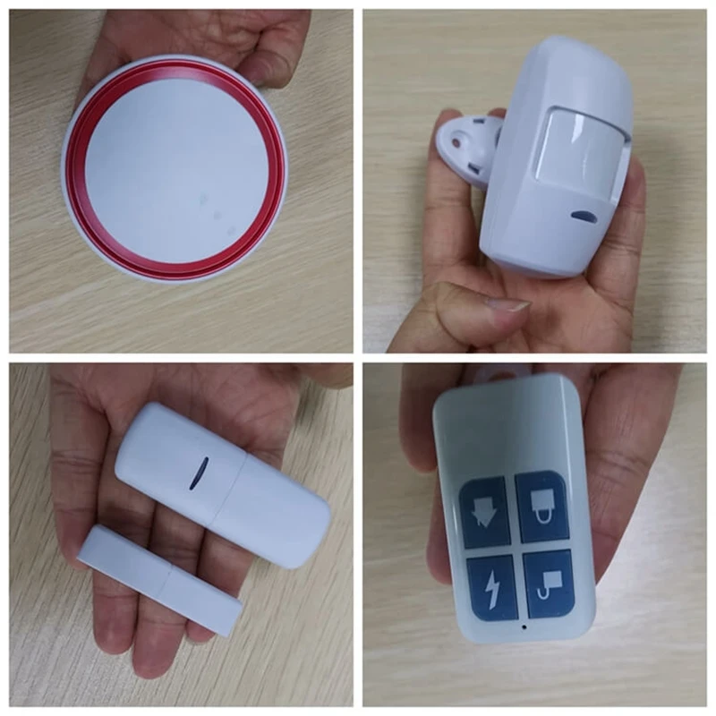 Hot Sales GSM Flash Strobe Security Alarm System 110 dB Sound & Light SIM Card Burglar For Smart Home | Безопасность и защита