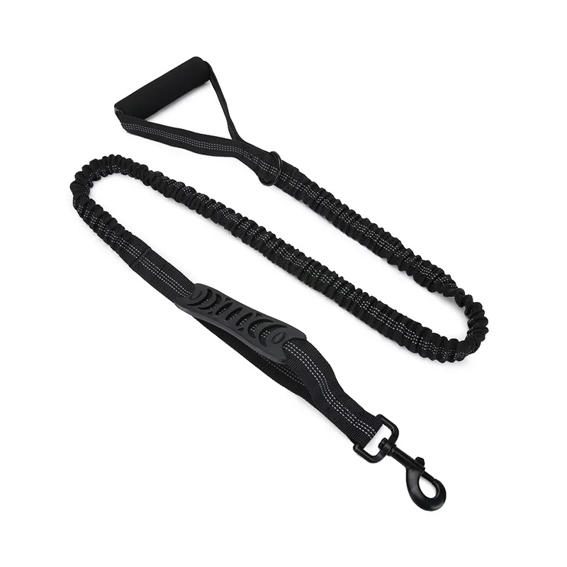 

New Pet Supplies with Armrests Black Dog Leash Special Dog Rope for Large Dogs Explosion-proof, Reflective Large Elastic Outdoor