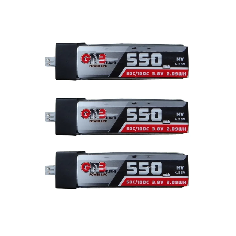 3 шт. GAONENG 550MAH 8 V HV LIPO батарея 1S 50C/100C PH2.0 для индуктрикс LDARC крошечные 8X TINY7 B06 BetaFPV Beta75