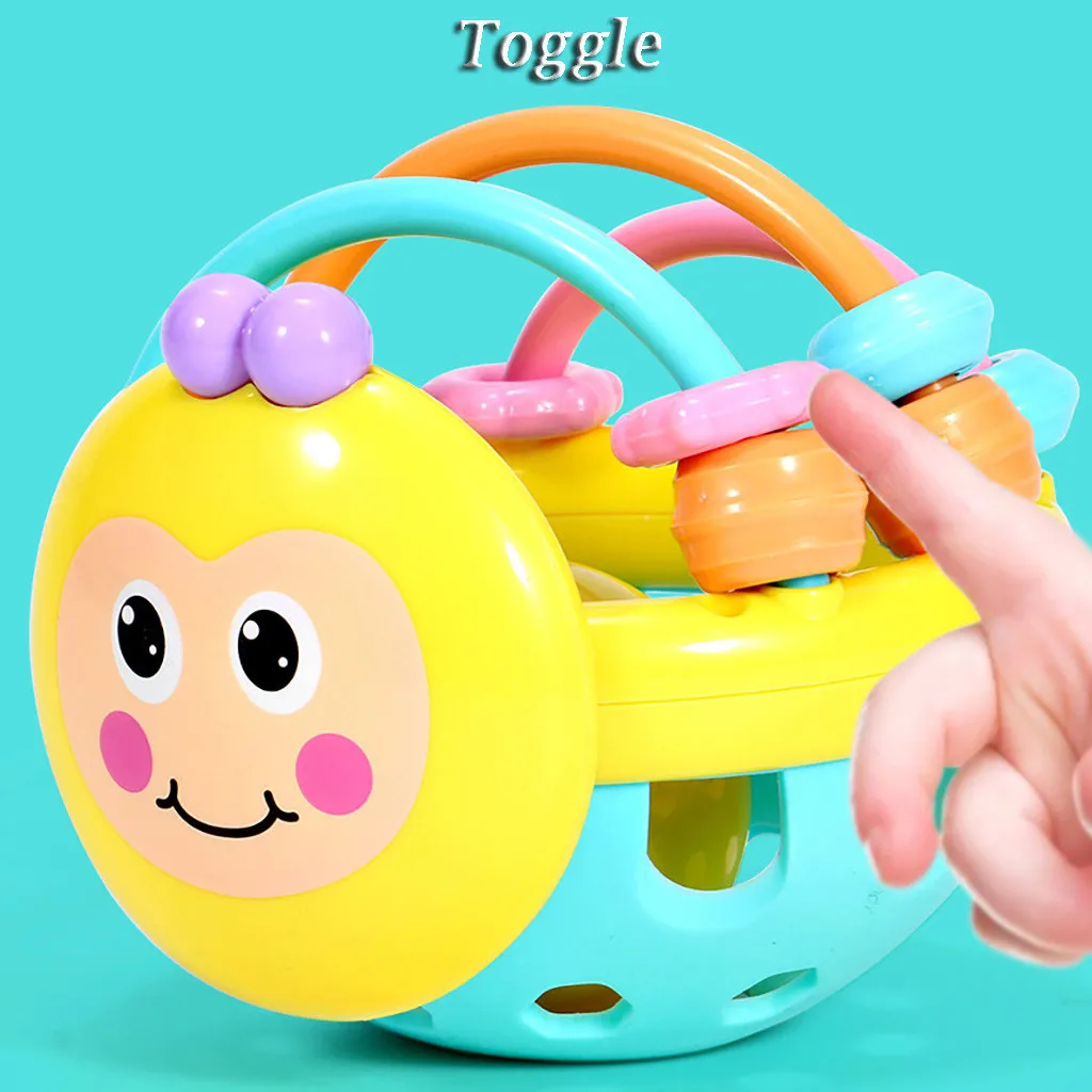 Детская мягкая резиновая мультяшная пчела развивающие игрушки Интерактивная