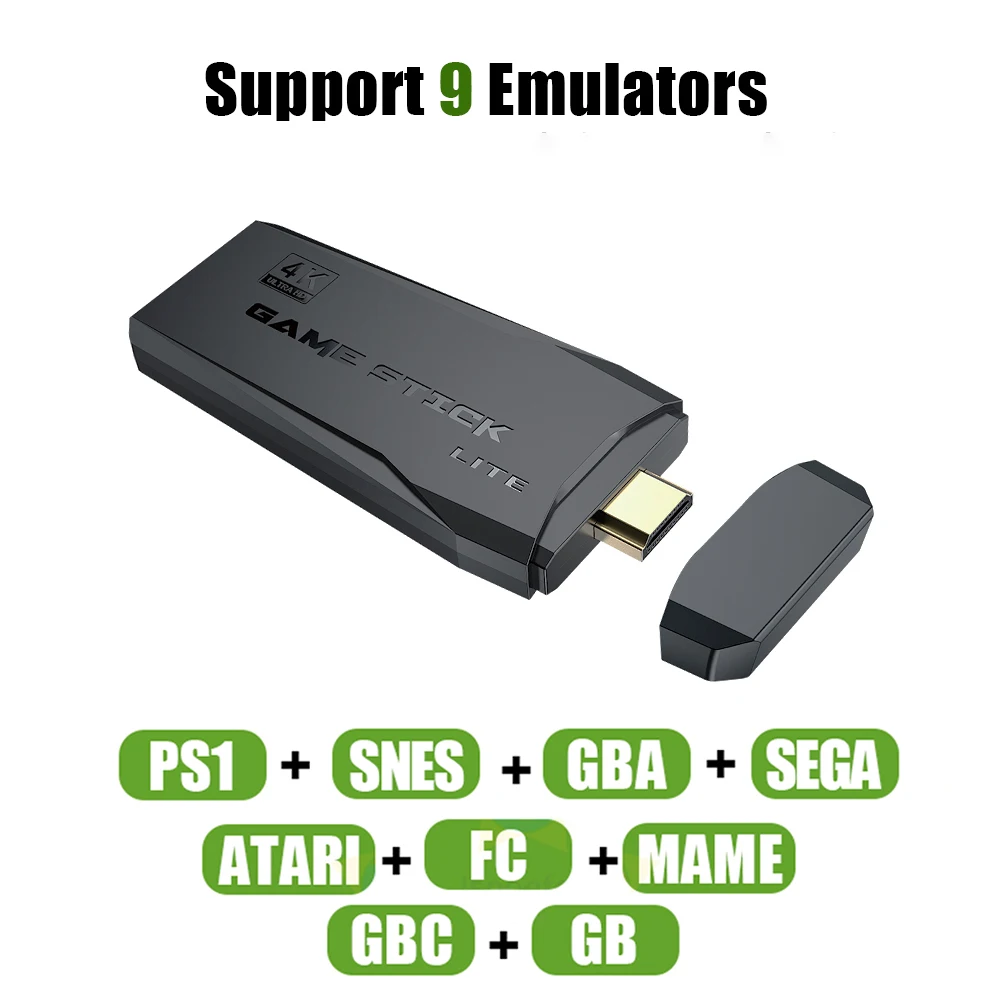 Беспроводная игровая консоль VILCORN с 4 игроками совместимая HDMI для PS1 GBA 64 Bit 12000 +