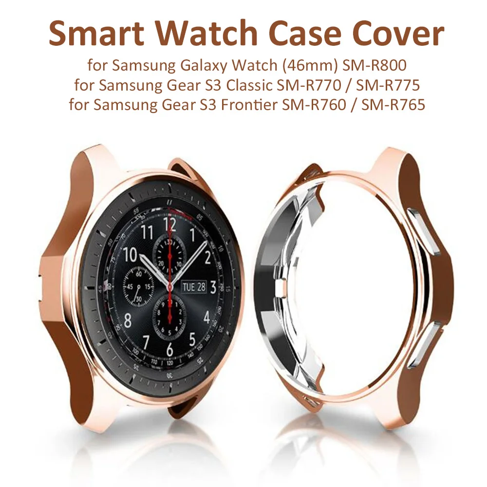 Смарт-часы полосы аксессуары чехол для Samsung Gear S3/Galaxy часы 46 мм Чехол Мягкий ТПУ