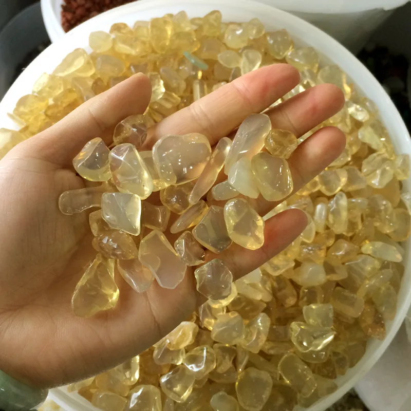 50 г желтый опал камень Гравий Кристалл полированный Lucky мощный цветочный горшок