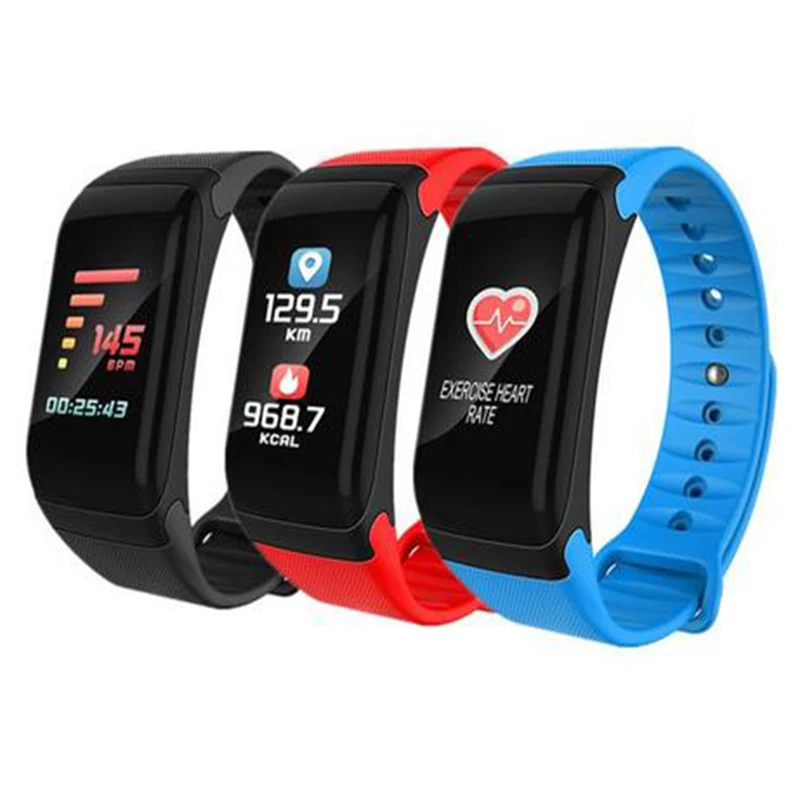 F1 смарт браслет водонепроницаемый монитор сердечного ритма для мужчин и женщин