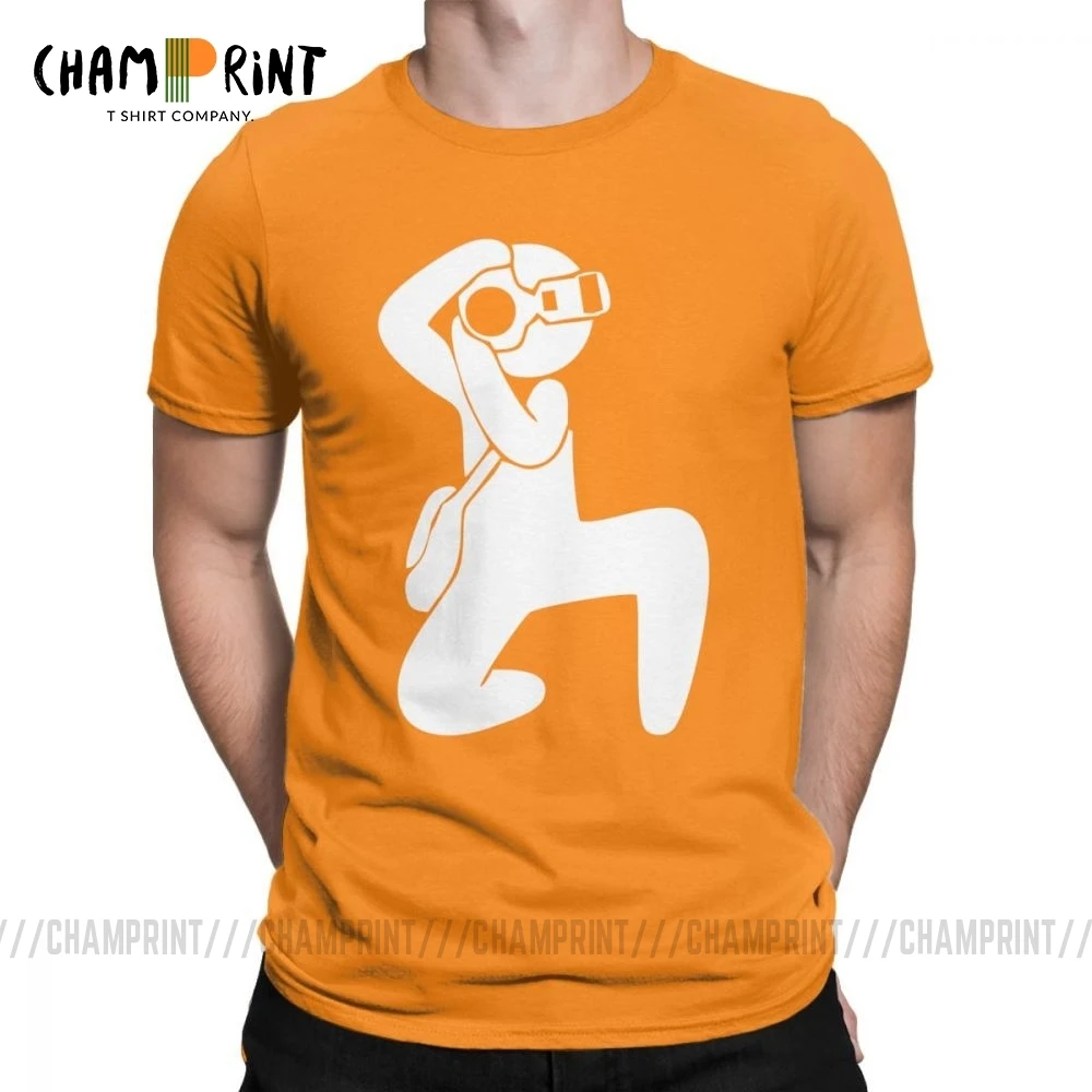 Футболка с силуэтом фотографа отличный подарок мужские футболки из 100% хлопка