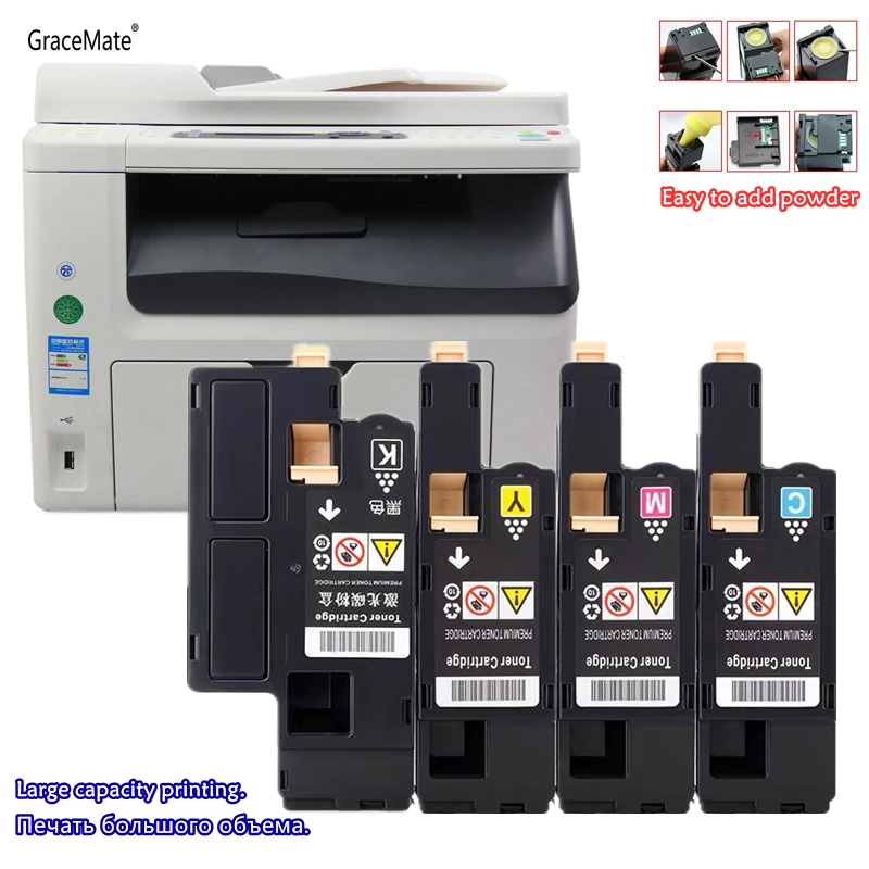 

Toner Cartridge Compatible for Xerox Phaser 6020 6022 Workcentre 6025 6027 Laser Printer 106R02760 106R02761 106R02762 106R02763