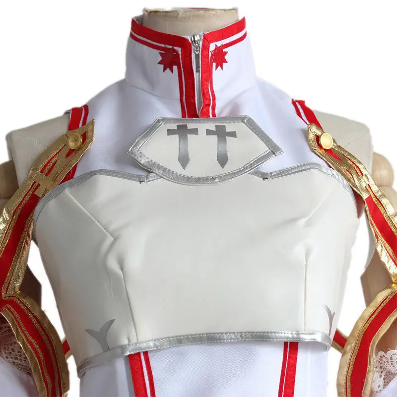 Аниме меч искусство онлайн Асуна Юки платье косплей костюмы униформа для