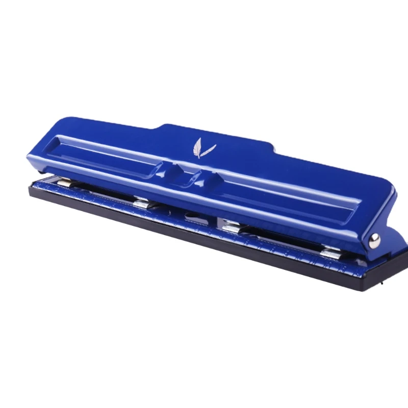 Portable 4 Hole Puncher 10 Sheets Capacity Adjustable with Positioning Ruler Chip Tray for Loose-leaf Notebooks | Канцтовары для