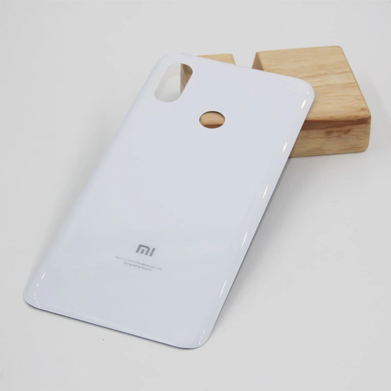 Задняя стеклянная крышка батареи Xiaomi mi 8 mi8 Корпус задней двери замена панели для