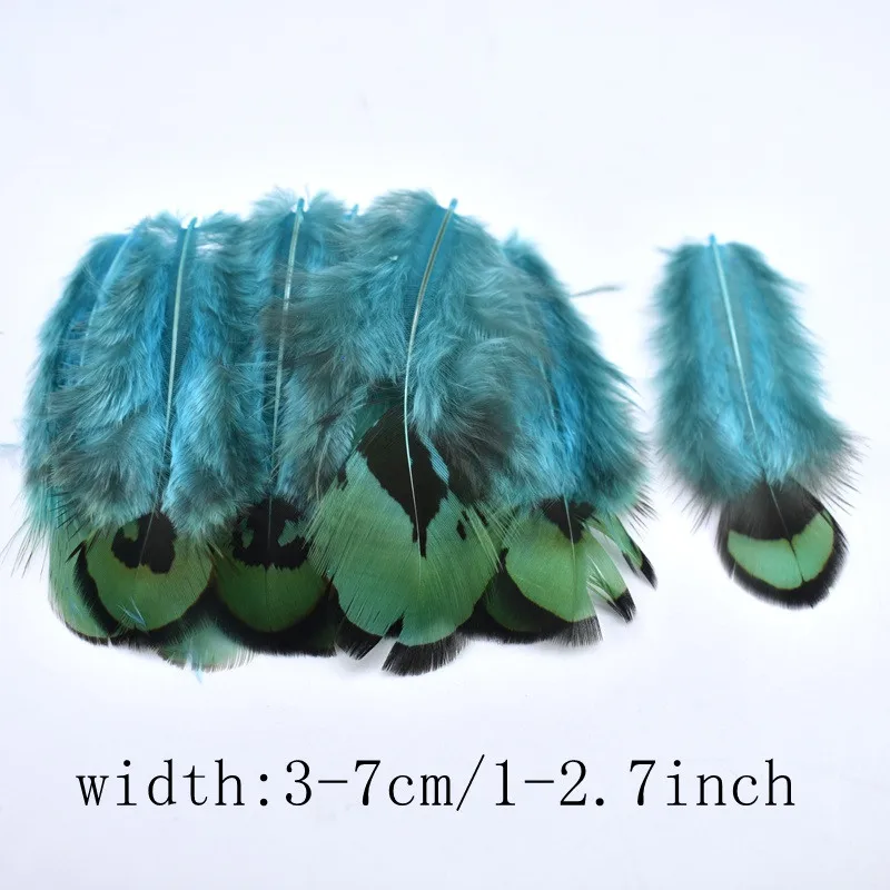 2 to 3-7cm Перья фазана из натурального страуса для рукоделия, перья павлина для изготовления ювелирных изделий, вечерние украшения для дома - Цвет: 2 to 3-7cm