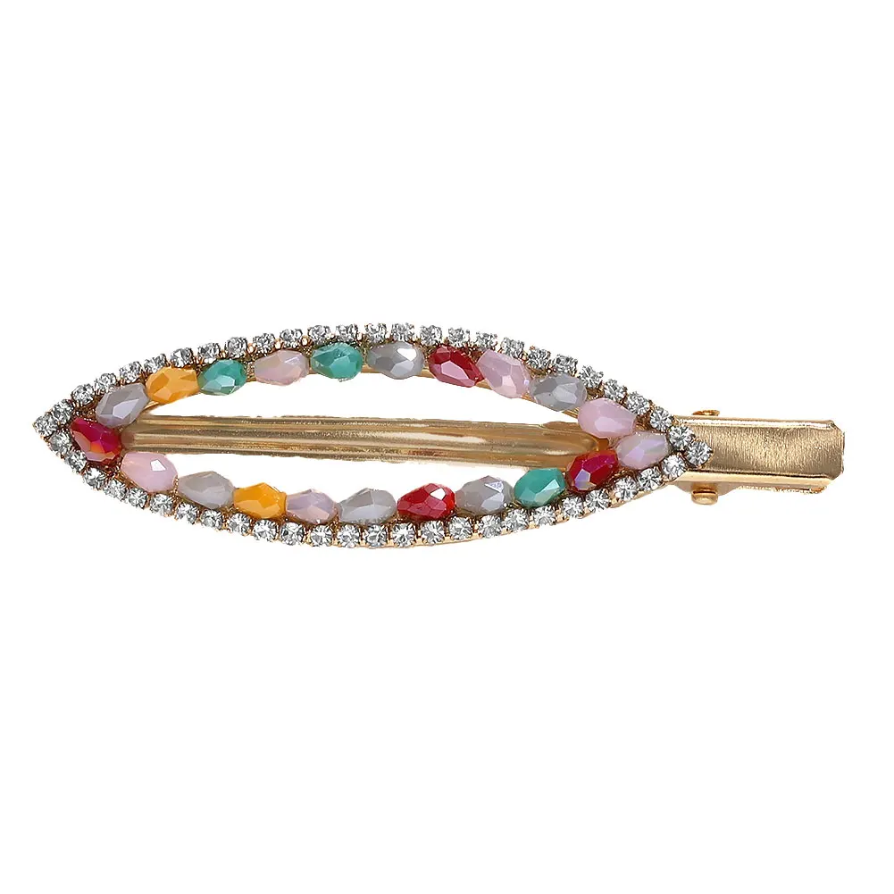 Модный металлический полый Za заколки для волос для женщин Boho Смола Имитация жемчуга заявление дружбы заколки для свадебной вечеринки креативный подарок - Окраска металла: 13