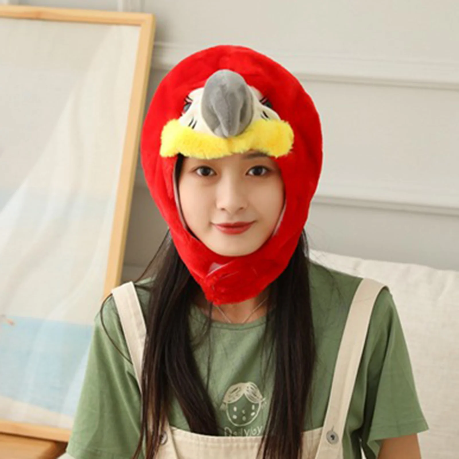 

Милая пчела Ленивец попугай Корова Лошадь голова мягкая плюшевая кукла головной убор шляпа игрушка для сна