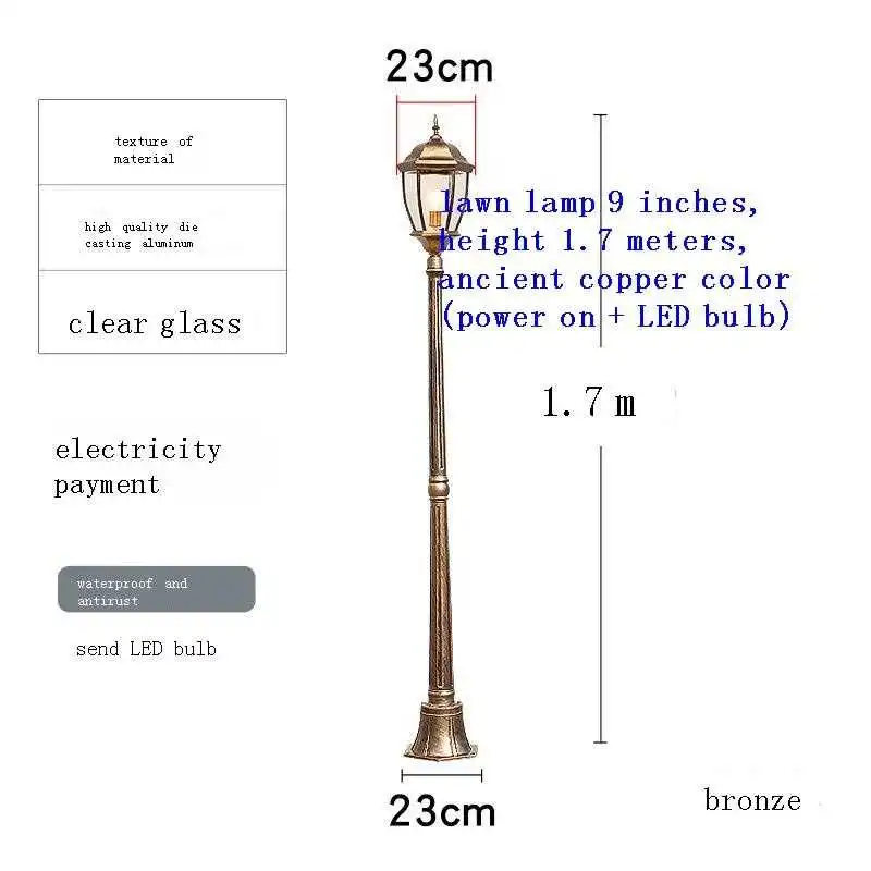 

Lighting Lampara Terraza y Decoracion Lumiere Exterieur De Luce Para Jardin Exterior Outdoor Light LED Garden Lawn Lamp