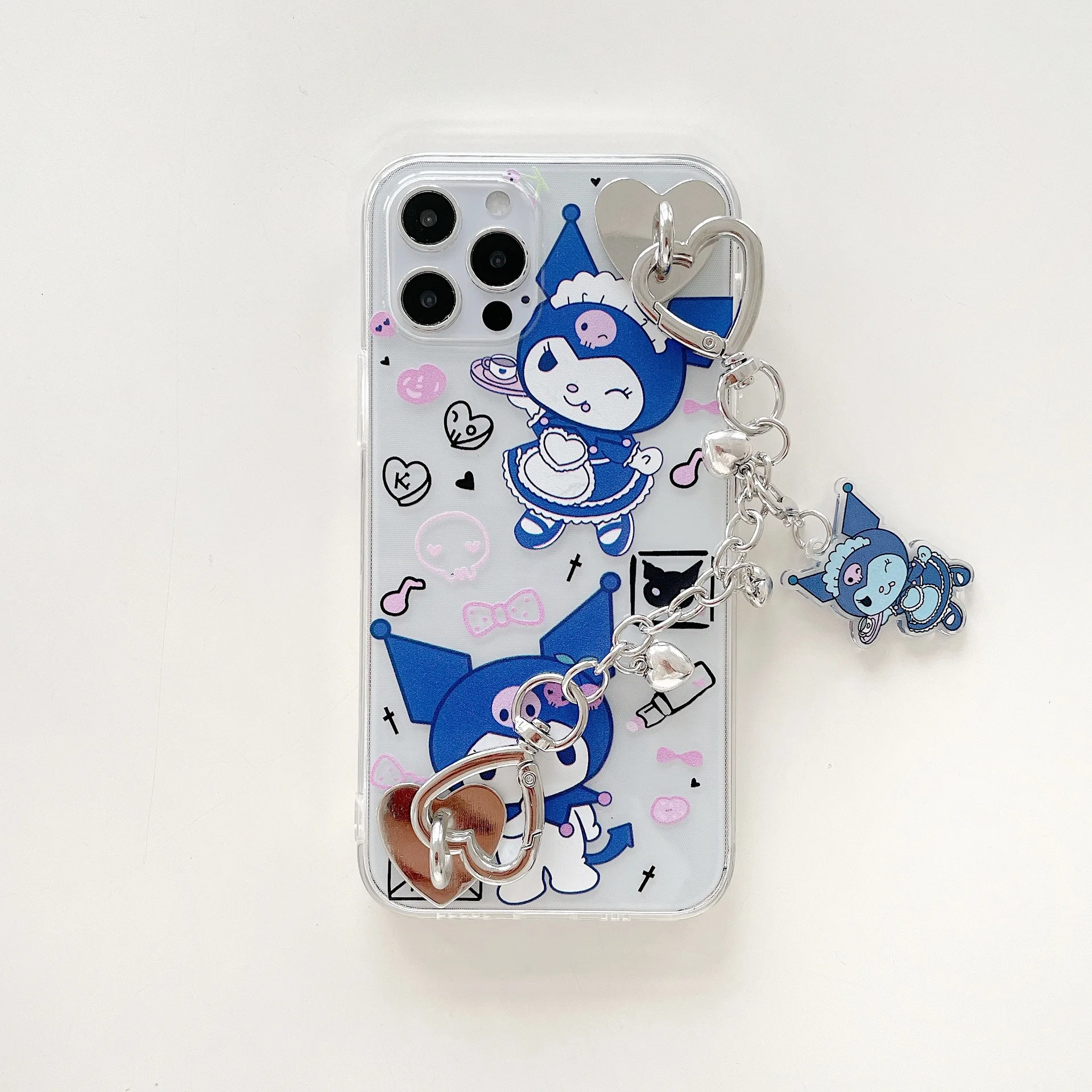 

Transparent Soft Cover Cute Cartoon Bracelet Wristband Phone Case For iphone 12 mini 11 12 Pro 11pro Max 7 8 plus X XR XS Max SE