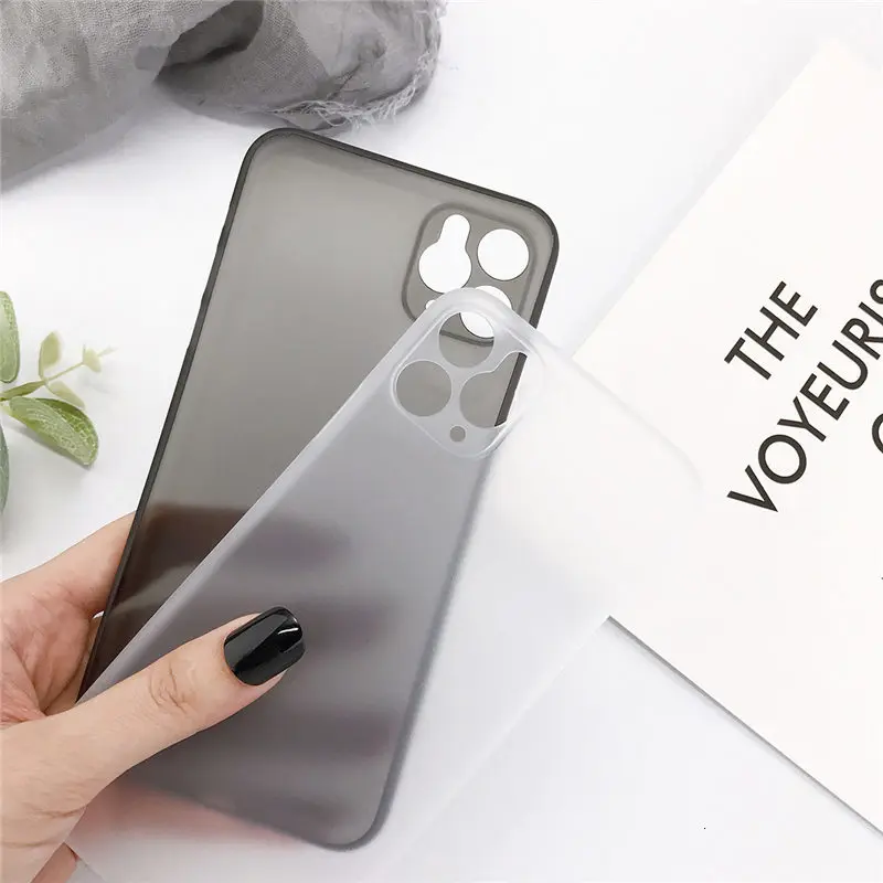 Ультратонкий чехол для телефона iPhone 11 Pro Max 7 8 6 6s Plus X XR XS Candy ударопрочный тонкий