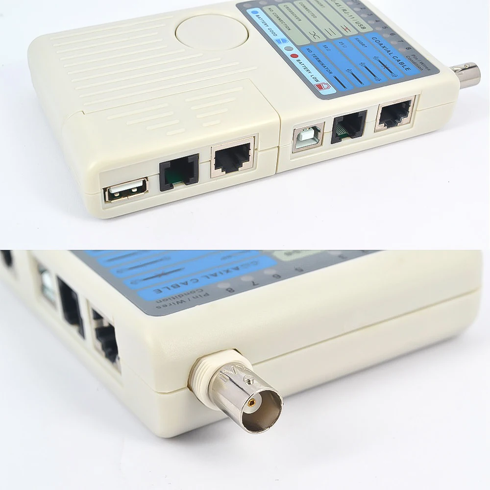 Kebidumei 4 в 1 пульт дистанционного управления RJ11 RJ45 USB BNC Кабельный тестер кабеля