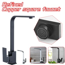 Kitchen Brass Faucet Painted Bathroom Basin Faucet G1/2 Single Handle Swivel Spout with Aerator Deck Mounted 60 cm Hose Filter