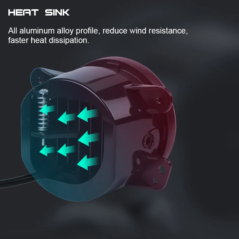 2 шт. 4 дюйма круглые светодиодные противотуманные фары светильник Bi LED Высокий