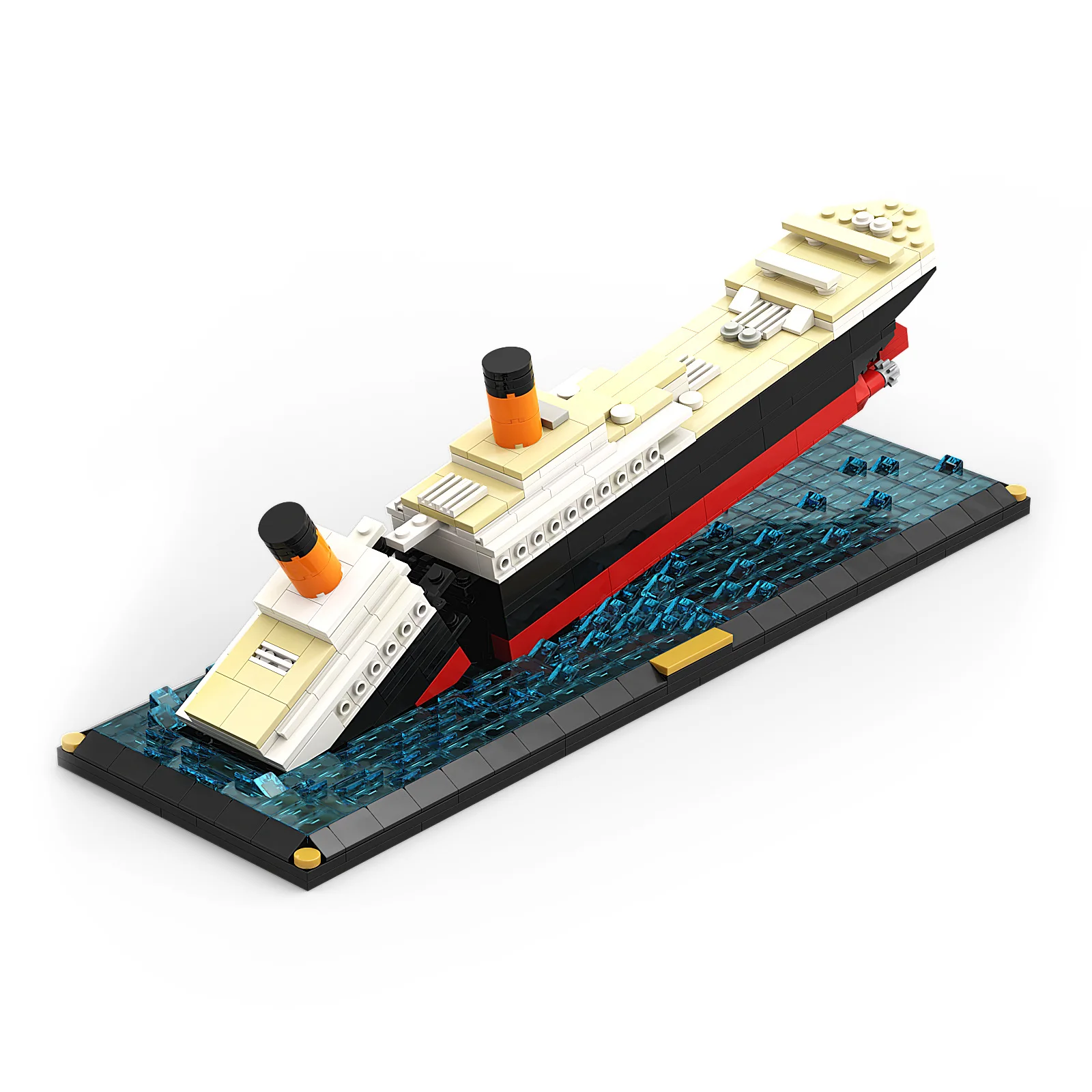 

MOC 51466 Titanicals Sinking Scene Movie Building Block Bricks Model Shipwreck Bricks Children Christmas Birthday Gifts Toys