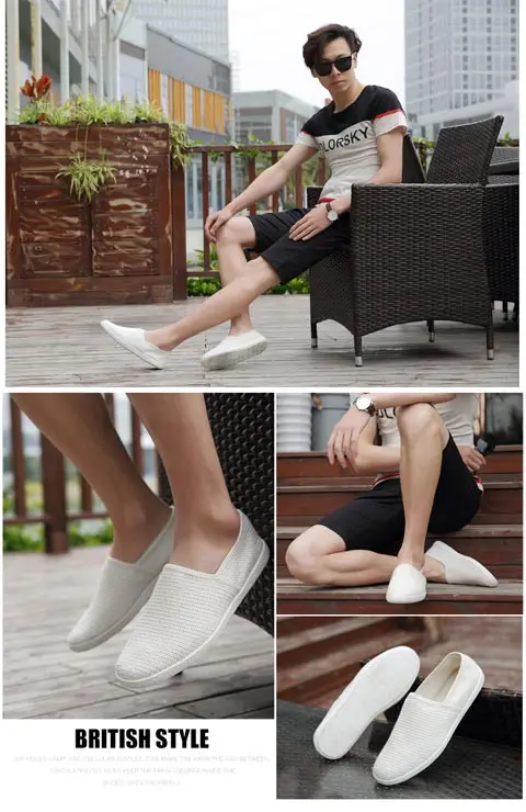 Мужские льняные Крытый Лоферы обувь для вождения палубе обуви-кожа Повседневная дышащая обувь расслабить ноги Бизнес обувь унисекс мягкие использовать