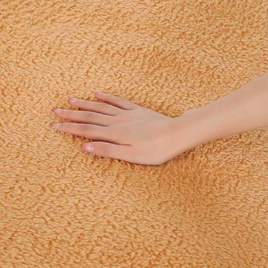 Теплый однотонный наматрасник WOSTAR с эластичной резинкой очень мягкий большого