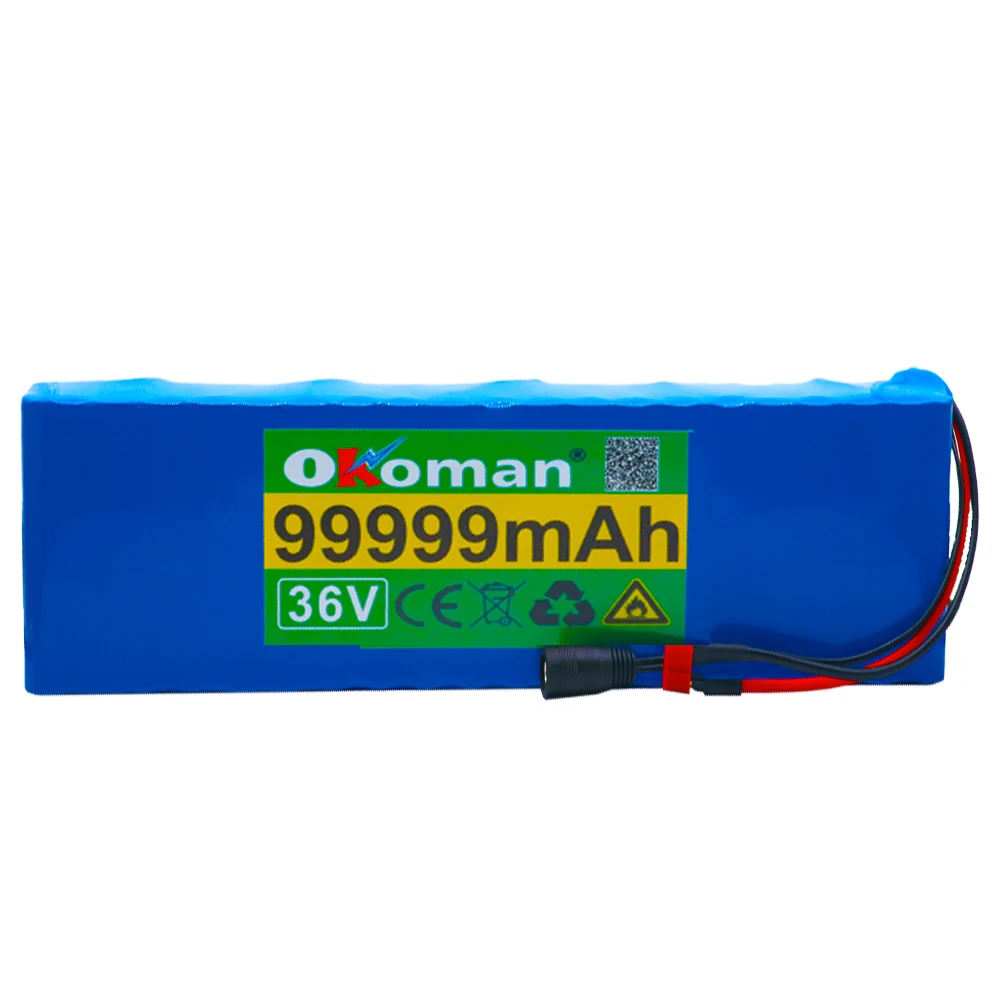 Оригинальный аккумулятор 10S4P 36 В 99.999Ah 1000 Вт Аккумулятор для электрического