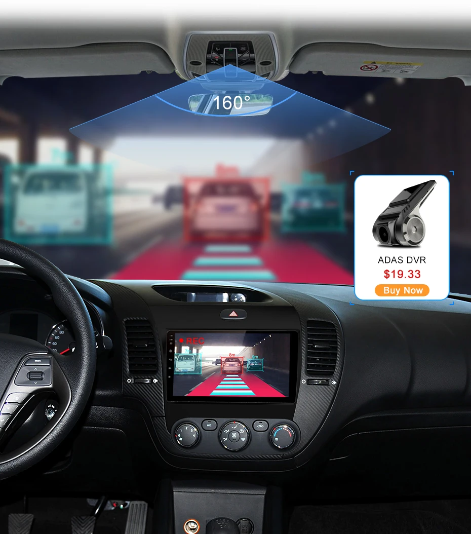 Junsun V1 2G+ 32G Android 9,0 DSP для Kia Cerato K3 2013 автомобильный Радио Мультимедиа Видео плеер навигация gps RDS 2 din dvd