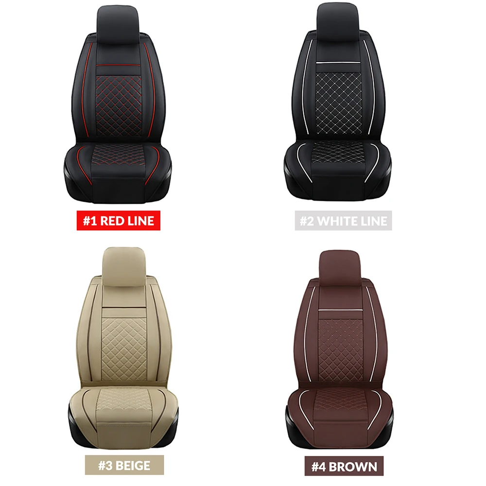 

Car Front Seat Cover Car Seat Cushion Universal Car Ventilation Cushion Waterproof Prevent Scratches PU Leather 1 Pc Useful