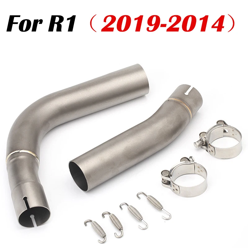 

Modified Motorcycle Exhaust System Slip On Escape Moto Link Middle Front Pipe Muffler Pipe For R1 YZF-R1 MT10 MT-10 FZ10 FZ-10