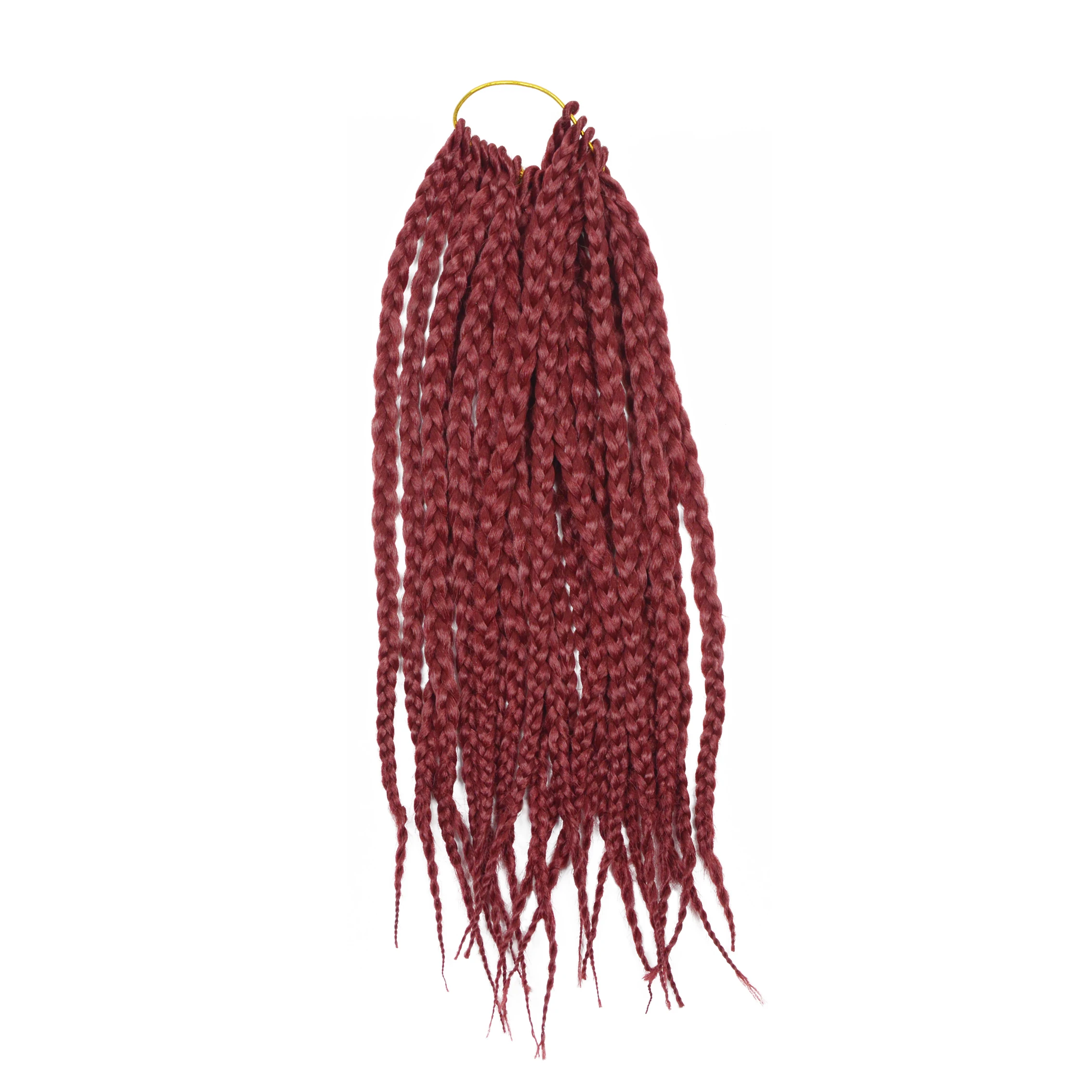 Синтетические вязаные крючком косички однотонные для наращивания 16/дюйм