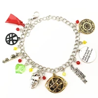 hbswui superhero doctor charm bracelet movie show high quality fashion metal jewelry cosplay gifts for woman girl