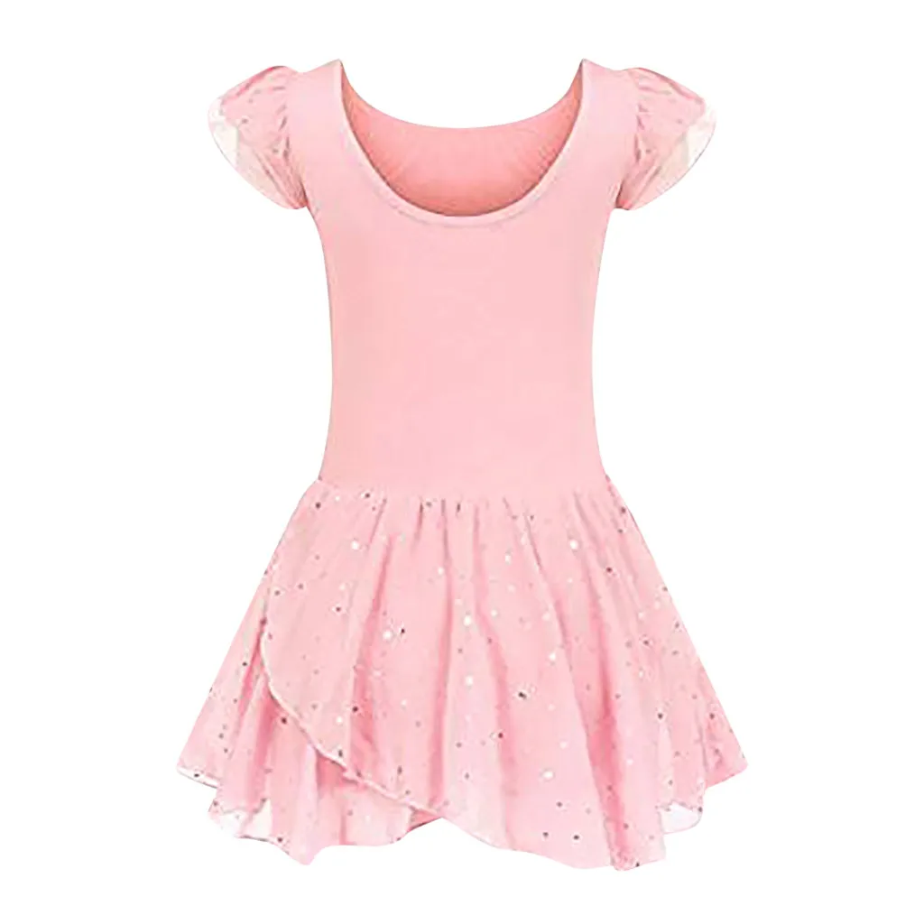 Child Girls Dress Short Cotton Ballet Shirt Suit Dance Princess Pageant Party Wedding Fashion Clothing C840# | Детская одежда и