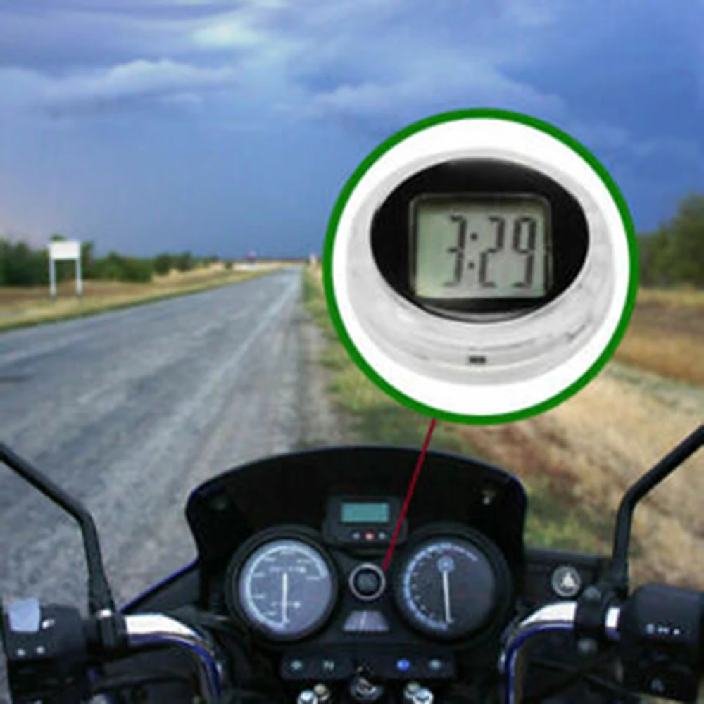 

Universal 1.1 inch motorcycle car electronic watch handlebar mounting dial clock waterproof electronic clock