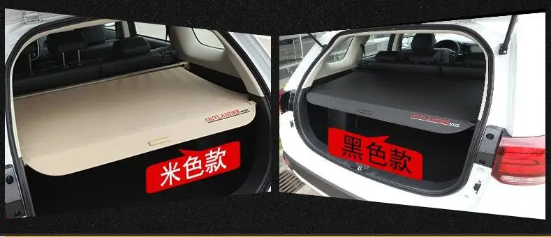 Для Mitsubishi Outlander 2013- специальный резервный ящик после телескопического занавеса покрытие Материал для палатки космические автомобильные аксессуары