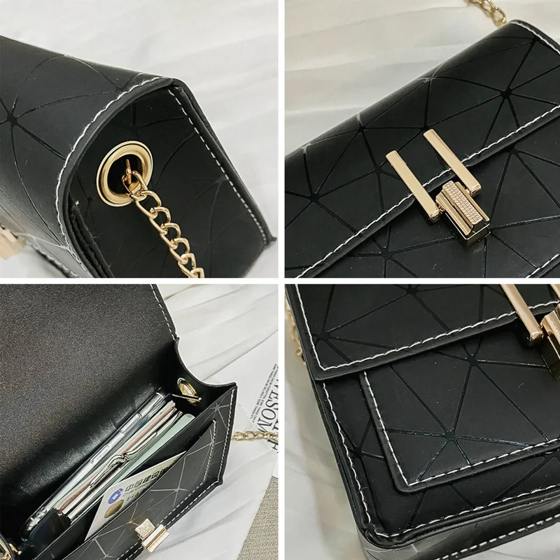 

Women Shoulder Bags Summer New Korean Version of The Messenger Bag Handbag Chain Wild Crack Printing Wild Crossbody Bag