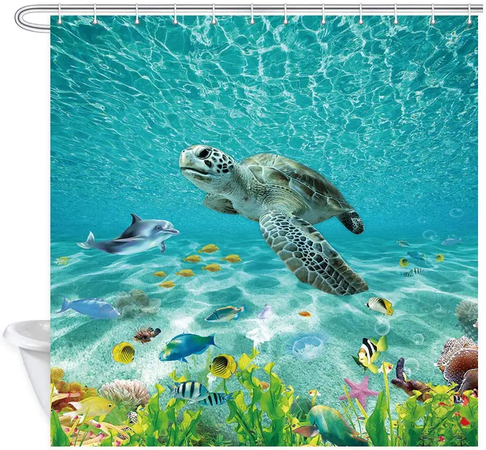 Океан животные бирюза морская вода подводная фантазия океан песок Wolrd с морской