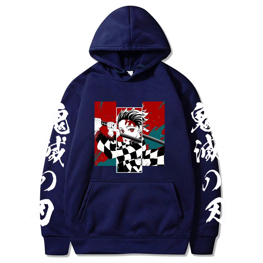 Толстовка мужская с длинным рукавом Свитшот в стиле хип-хоп аниме рассекающий