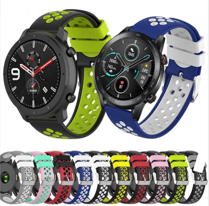 

Браслет, ремешок для наручных часов 22 мм для Huami Amazfit GTR 47 мм smartwatch Замена наручных для Huawei Honor Magic часы 2 46 мм, Correa