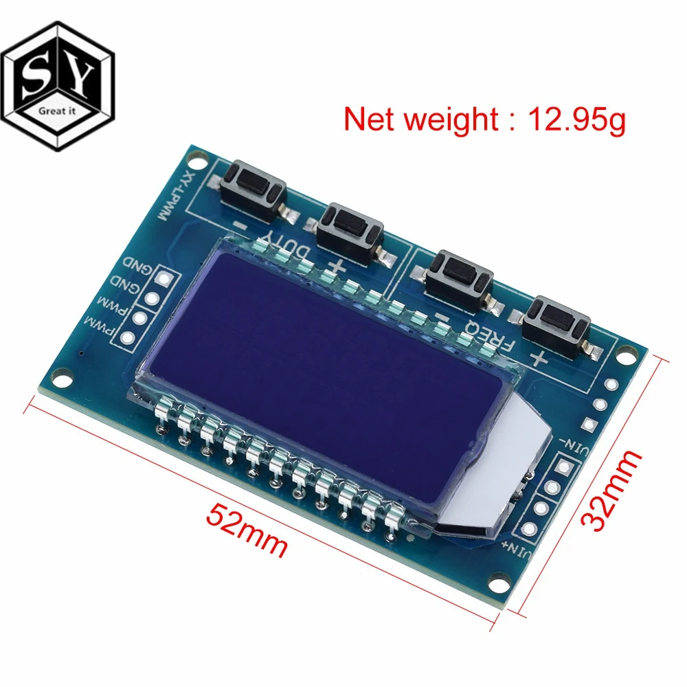 1 шт. 1Hz-150 кГц Отношение сигнал/генератор PWM модуль GSM Частота импульсов рабочий цикл регулируемый модуль ЖК-дисплей Дисплей 3,3 V-30 V 1Hz-150 кГц