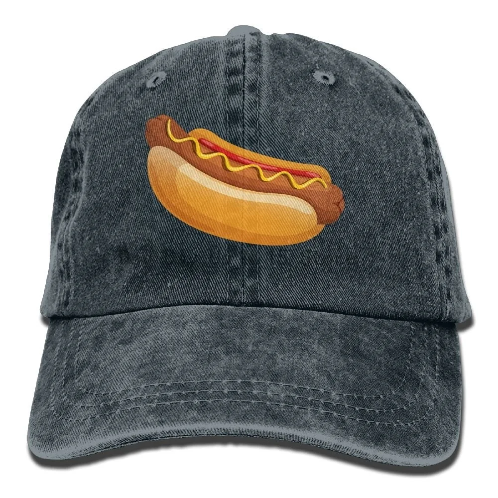 

Ковбойская Кепка Для Взрослых, регулируемая хлопковая шляпа для хот-догов из денима, для защиты от солнца, для рыбалки, для активного отдыха