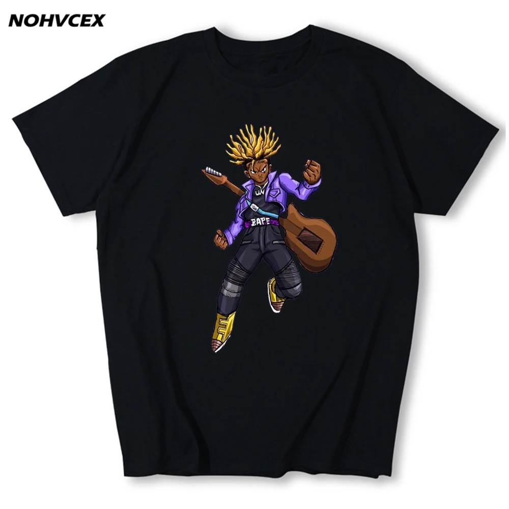 Мужская футболка с принтом LIL UZI VERT круглым вырезом и коротким рукавом летняя