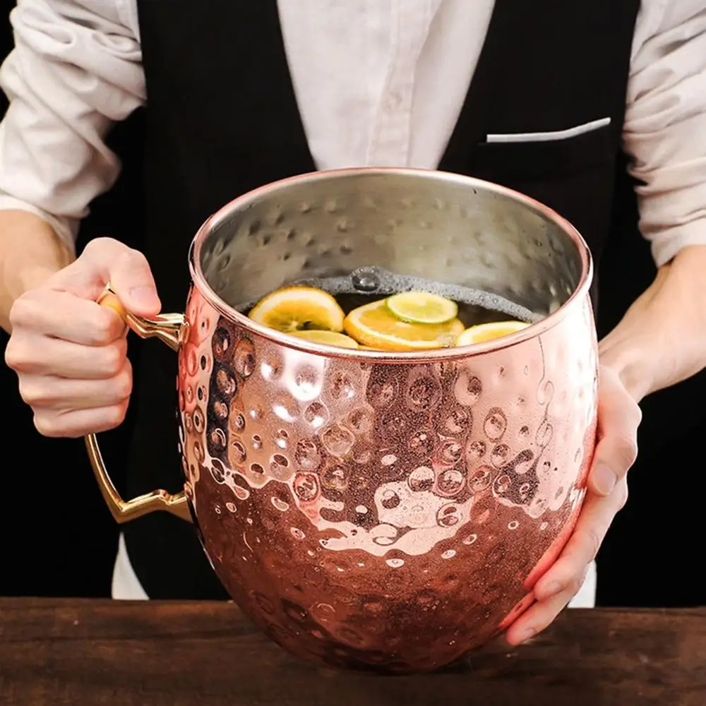 Гигантская кружка для мула 5 л с молотком в Москву Мега Мул ведро льда очки из