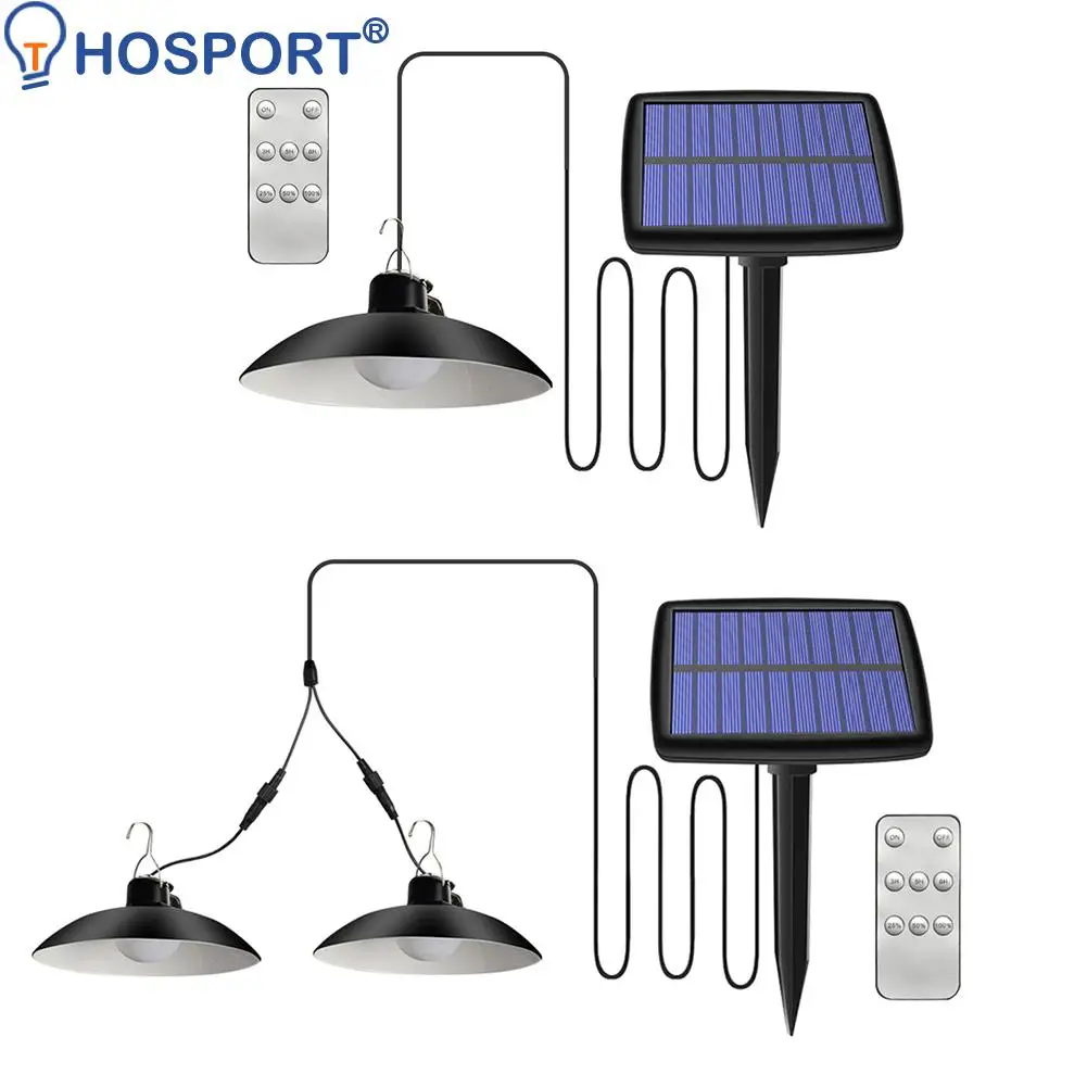 

Люстра на солнечной батарее с дистанционным управлением, водонепроницаемая уличная лампа для украшения сада, ландшафсветильник подвесной ...