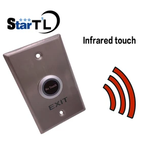 Бесплатная доставка, кнопка выхода без касания, длинный тип, NCNoCOM инфракрасного выход, кнопочный переключатель для система контроля допуска к двери