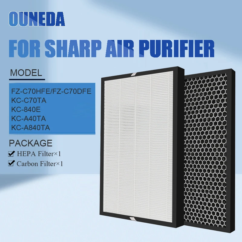 

FZ-C70HFE / FZ-C70DFE для фильтра очиститель воздуха Sharp KC-840E KC-A840TA KC-C70TA KC-A40TA Heap Активизированный карбоновый фильтр