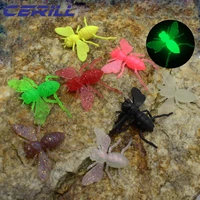 cerill 10 pcs 1 5 g bumble bee soft fishing lure bionic insect artificial worm bait 3d trout wobbler glow bass tackle