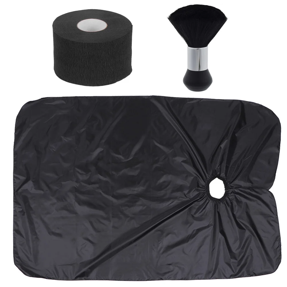 

1 Set Haircutting Apron Duster Professional Hairdo Brush Hair Dyeing Shawl